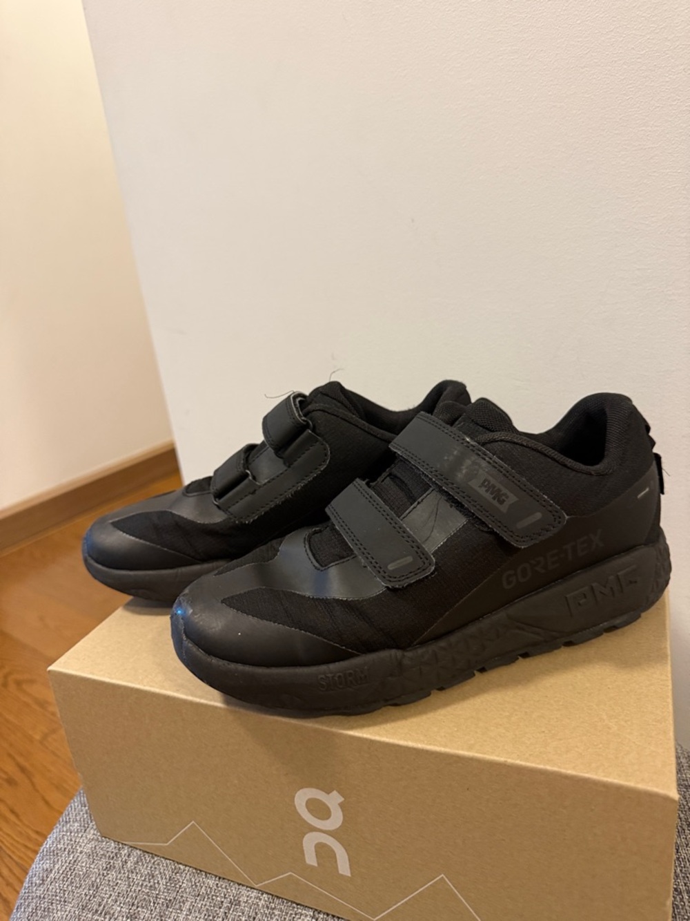 Primigi Black Gore‑Tex Kids Sneakers with Double Velcro